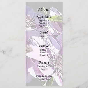 Menú Clematis rosa