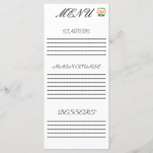 MENÚ CLIENTE SENCILLO Y LIMPIO DE MODA BLANCO