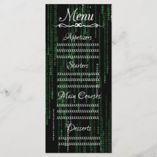 Menú Código de matriz