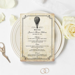 Menú Colección de Bodas de globos aerostáticos de época