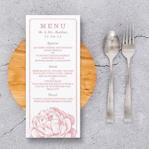 Menú Colección de Bodas florales de Peony