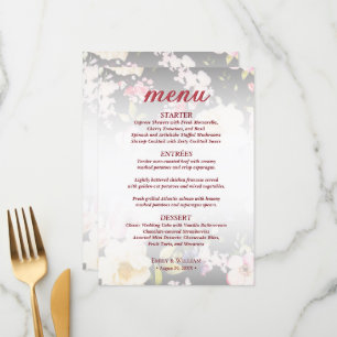 Menú Color de agua rosas amarillas rosas rosas, negro b