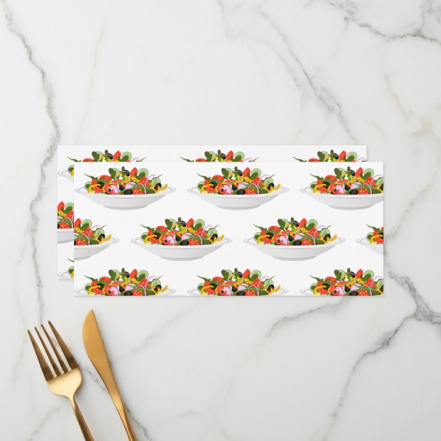 Menú Coma más plantas con letras de motivación de ensal (Anverso/Reverso In Situ)