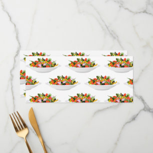 Menú Coma más plantas con letras de motivación de ensal