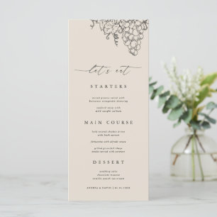 Menú Comamos Boda de cervecería en el valle de Napa