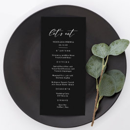 Menú Comamos Boda negro