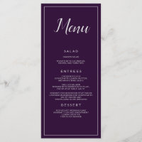Comedor Boda morado y plateado