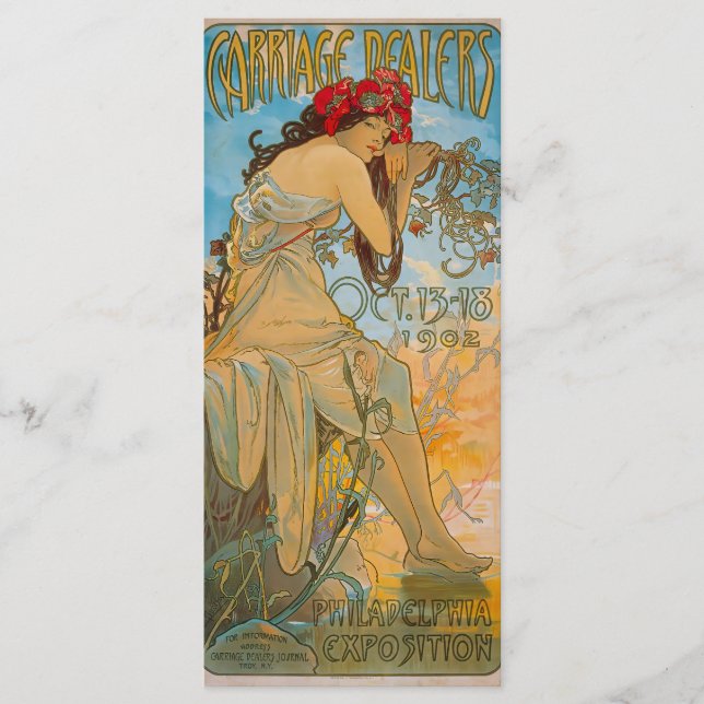Menú Comerciantes de transporte por Alphonse Mucha (190 (Anverso)