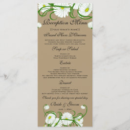 Menú Conjunto de boda de flores de margarita gerbera bl