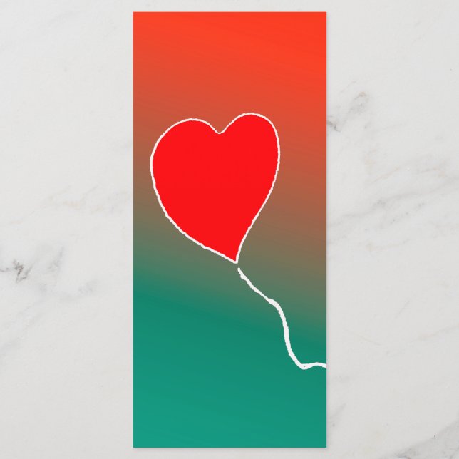 Menú Corazón volador (Anverso)