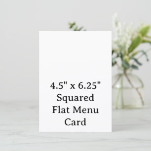 Menú Crea tu plana cuadrada personalizada de 4,5" x 6,2