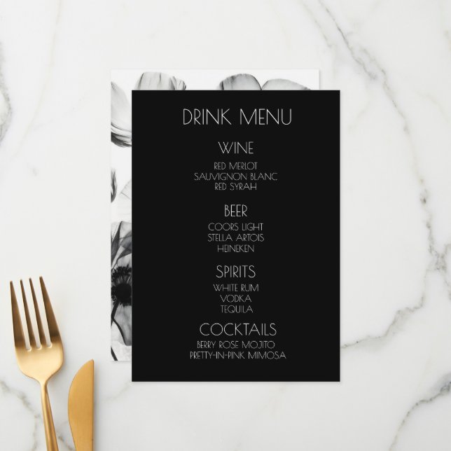 Menú Crea tu propia - Bebida de flores silvestres de ra (Anverso/Reverso In Situ)