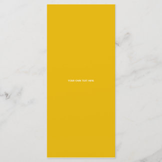 Menú Crea tu propio diseño amarillo personalizado