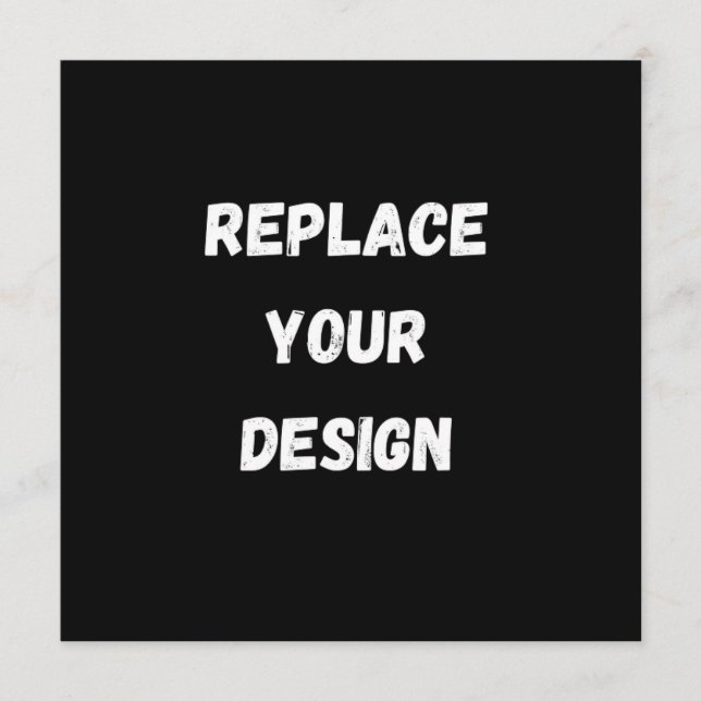 Menú Crea tu propio diseño personalizado negro (Anverso)