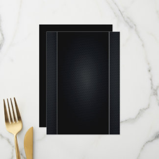 Menú Crea tu propio evento minimalista negro gris en bl