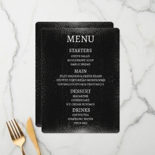 Menú Crea tu propio personalizado con manchas negras