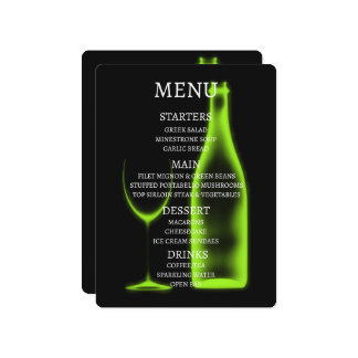 Menú Crea tu propio vaso de vino y botella con rayos X