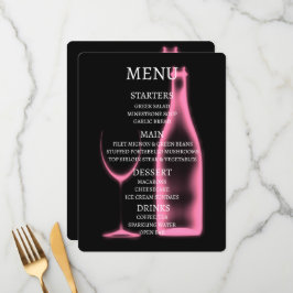 Menú Crea tu propio vaso de vino y botella de rayos X