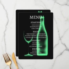 Menú Crea tu propio vaso y botella de vino de rayos X