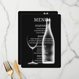 Menú Crea tu propio vaso y botella de vino de rayos X
