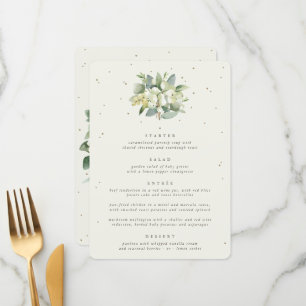 Menú Cream Snowberry + Eucalyptus 4 Curso Boda