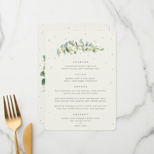 Menú Cream Snowberry + Eucalyptus 4 Curso Boda