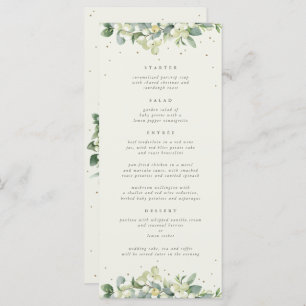 Menú Cream Snowberry+Eucalyptus 4 Cursos Boda Flat