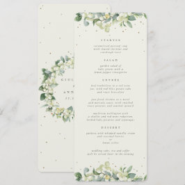 Menú Cream Snowberry+Eucalyptus 4 Cursos Boda Flat