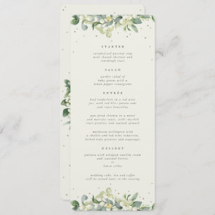 Menú Cream Snowberry+Eucalyptus 4 Cursos Boda Flat