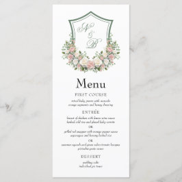 Menú Crest Floral Rosa