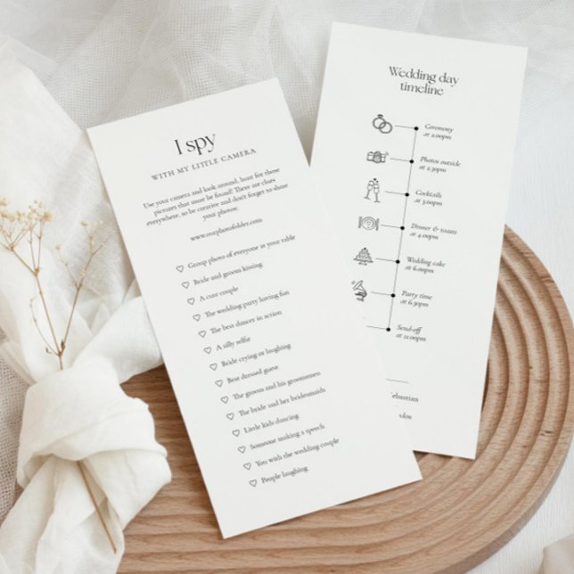 Menú cronología de bodas con iconos y yo espía el juego (Subido por el creador)