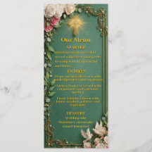 Cruz de oro verde esmeralda Boda cristiana