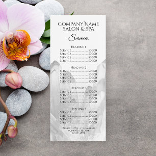 Menú Crystals Spa Salon Service