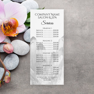 Menú Crystals Spa Salon Service