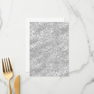 Menú Cute Estampado de Cuero de Guepardo Leopardo Plate