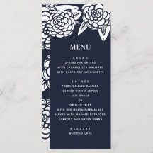 Dahlia. Boda floral moderno de la marina. Azul bot