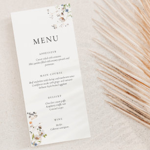 Menú Dainty Wildflower