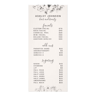 Menú de 3 servicios de Spa Botanical Blush con cód