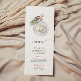 Menú de adornos navideños de invierno