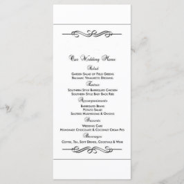 Menú de alimentos para bodas