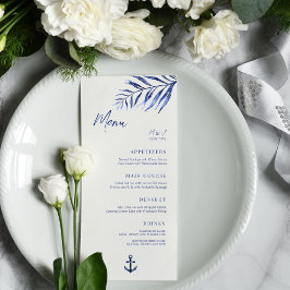Menú de anclaje de Boda costero