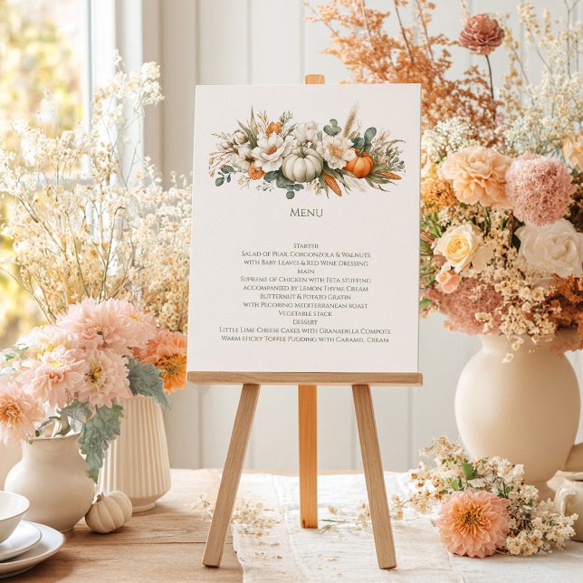 menú de arreglo floral boho otoño (Subido por el creador)