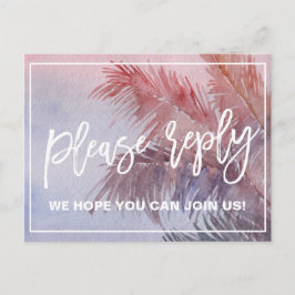 Menú de atardecer tropical Elección RSVP