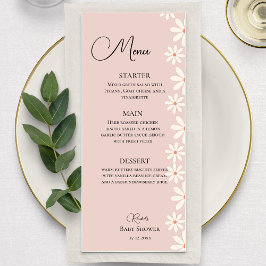 Menú de Baby Shower de Daisy Rosa