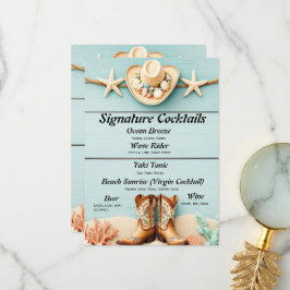 Menú de barra temática de la niña de la costa