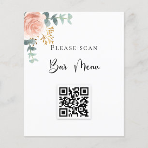 Menú de barras código QR código sonoro eucalipto f