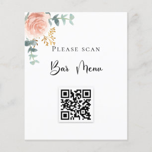 Menú de barras código QR código sonoro eucalipto f