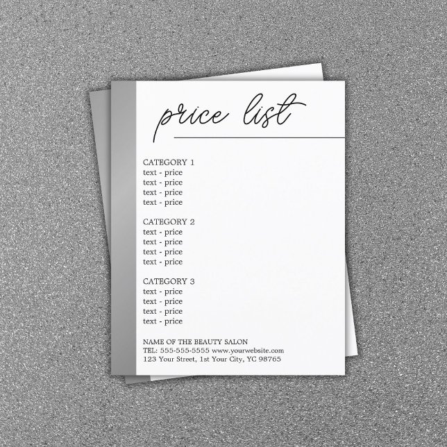 Menú de Belleza de Línea de Plata Falsa Blanca Min (Subido por el creador)