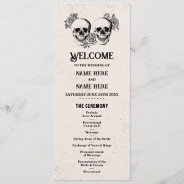 Menú de Bienvenida de Halloween de Cráneo Ceremoni