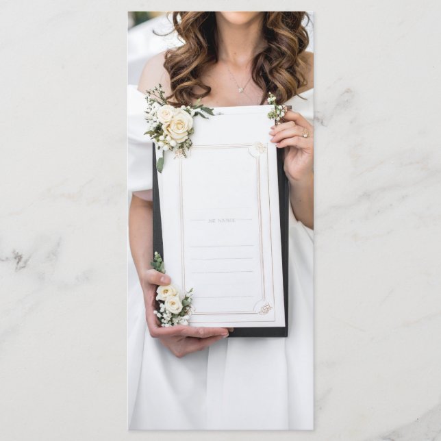 menú de boda (Anverso)